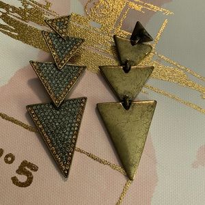 Pave chandelier earrings